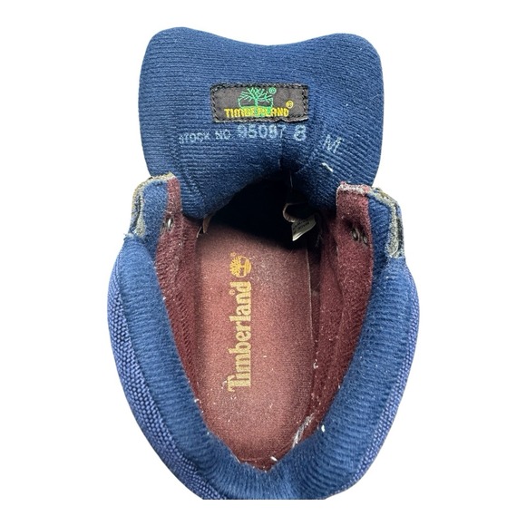 Vintage ?90\'s ?Timberland ?Euro Hiker Suede Boots Brown‎ Maroon Blue Snow 8 main image 4